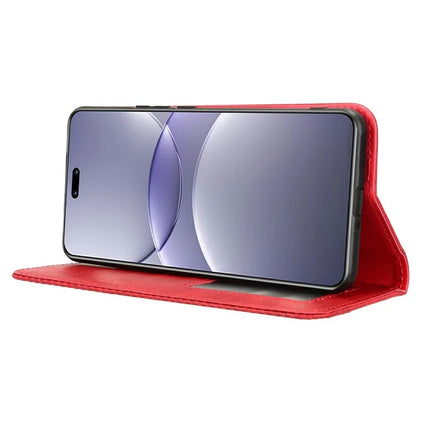 For Huawei nova 13 Pro 5G Leather Case Wallet Stand Retro Texture Phone Cover