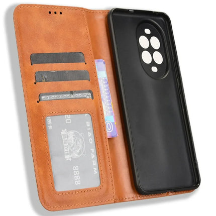 For Huawei nova 13 Pro 5G Leather Case Wallet Stand Retro Texture Phone Cover