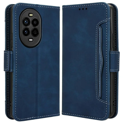 For Huawei nova 13 Pro 5G Leather Case Phone Wallet Cover with Multiple Card Slots - Blue