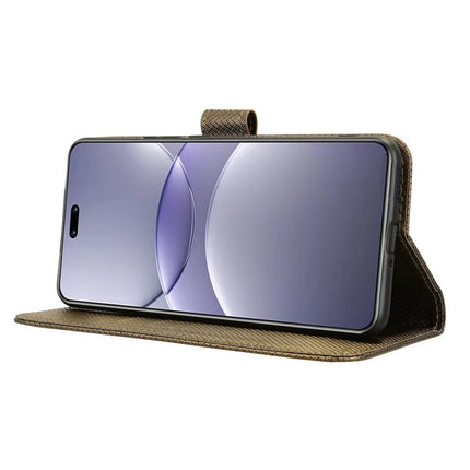 For Huawei nova 13 Pro 5G Case PU Leather Diamond Texture Wallet Phone Cover