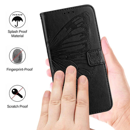 For Motorola Moto G75 5G Case YB Imprinting Series-4 Butterfly Flower Flip Wallet Leather Phone Cover
