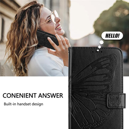 For Motorola Moto G75 5G Case YB Imprinting Series-4 Butterfly Flower Flip Wallet Leather Phone Cover