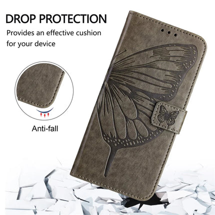 For Motorola Moto G75 5G Case YB Imprinting Series-4 Butterfly Flower Flip Wallet Leather Phone Cover