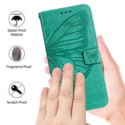 For Motorola Moto G75 5G Case YB Imprinting Series-4 Butterfly Flower Flip Wallet Leather Phone Cover