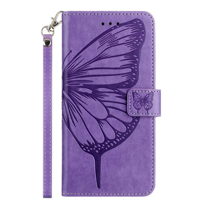 For Motorola Moto G75 5G Case YB Imprinting Series-4 Butterfly Flower Flip Wallet Leather Phone Cover