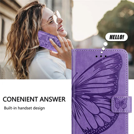 For Motorola Moto G75 5G Case YB Imprinting Series-4 Butterfly Flower Flip Wallet Leather Phone Cover