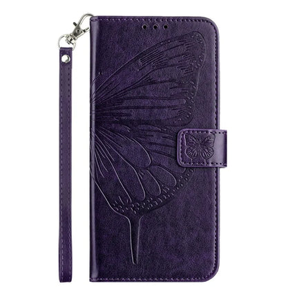 For Motorola Moto G75 5G Case YB Imprinting Series-4 Butterfly Flower Flip Wallet Leather Phone Cover