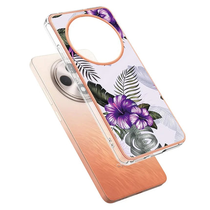For Oppo Reno12 F 5G / Oppo Reno12 F 4G Case with IMD Marble Flower Pattern TPU Mobile Back Cover