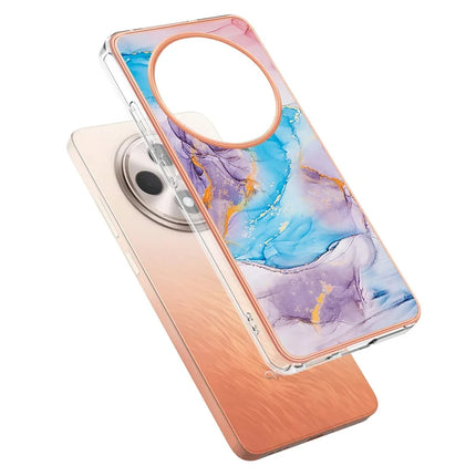 For Oppo Reno12 F 5G / Oppo Reno12 F 4G Case with IMD Marble Flower Pattern TPU Mobile Back Cover