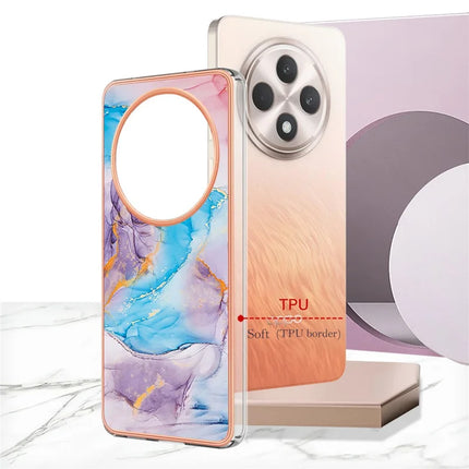 For Oppo Reno12 F 5G / Oppo Reno12 F 4G Case with IMD Marble Flower Pattern TPU Mobile Back Cover