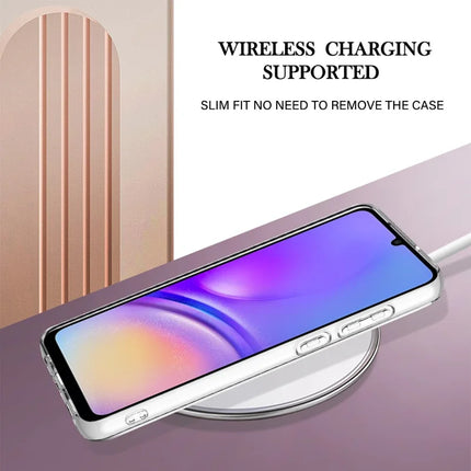 For Samsung Galaxy A06 TPU Case with IMD Marble Pattern Electroplated Back Cover