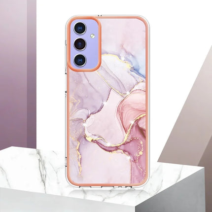 For Samsung Galaxy A16 5G / Galaxy A16 4G TPU Case with IMD Marble Pattern Electroplated Back Cover