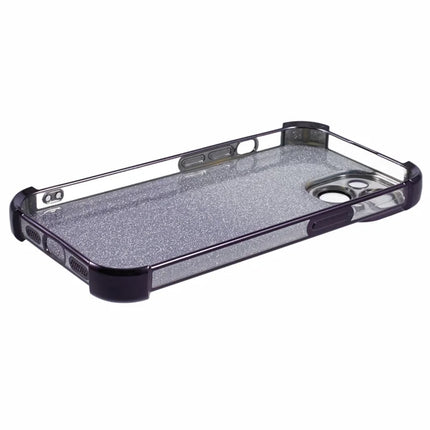 For iPhone 14 Case Glitter TPU Phone Cover Reinforced Corners