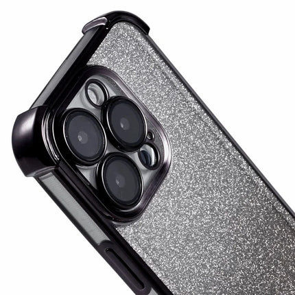 For iPhone 16 Pro Max Case Glitter TPU Phone Cover Reinforced Corners