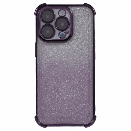 For iPhone 16 Pro Max Case Glitter TPU Phone Cover Reinforced Corners