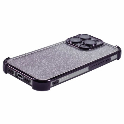 For iPhone 16 Pro Max Case Glitter TPU Phone Cover Reinforced Corners