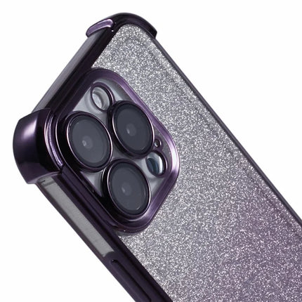 For iPhone 16 Pro Max Case Glitter TPU Phone Cover Reinforced Corners