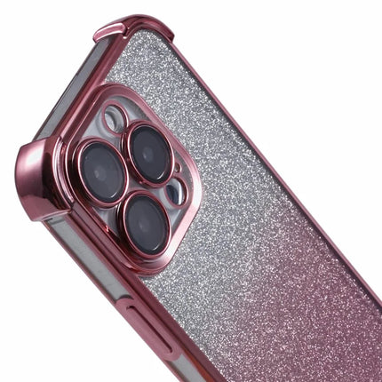 For iPhone 16 Pro Max Case Glitter TPU Phone Cover Reinforced Corners