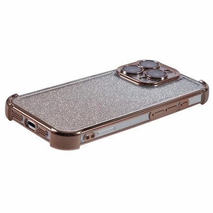 For iPhone 16 Pro Max Case Glitter TPU Phone Cover Reinforced Corners