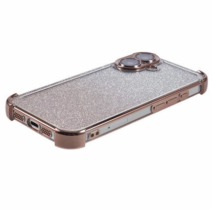 For iPhone 16 Plus Case Glitter TPU Phone Cover Reinforced Corners
