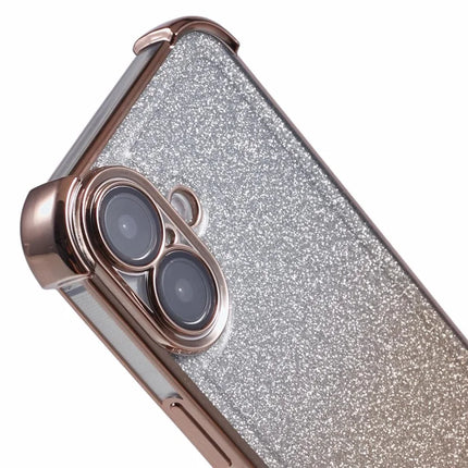 For iPhone 16 Plus Case Glitter TPU Phone Cover Reinforced Corners
