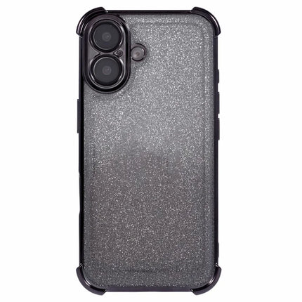 For iPhone 16 Plus Case Glitter TPU Phone Cover Reinforced Corners
