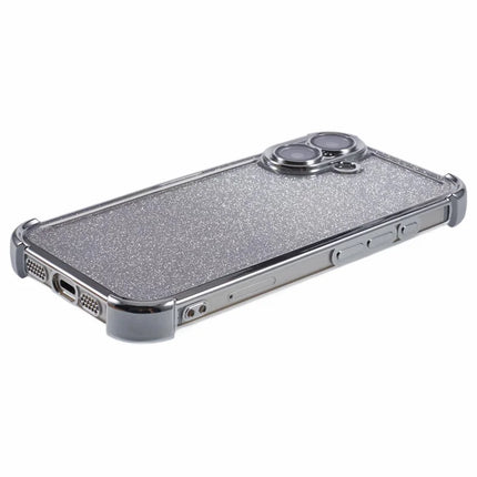 For iPhone 16 Plus Case Glitter TPU Phone Cover Reinforced Corners