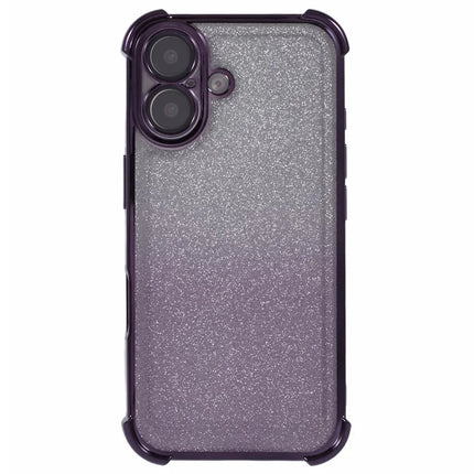 For iPhone 16 Plus Case Glitter TPU Phone Cover Reinforced Corners