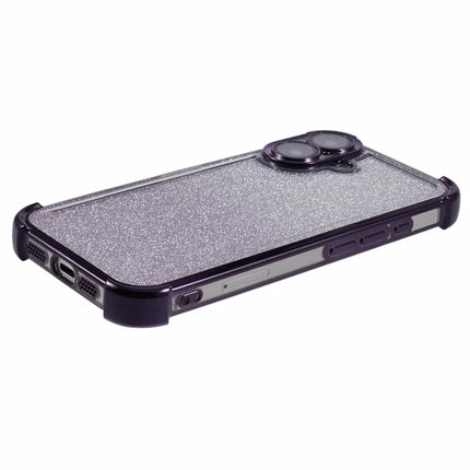 For iPhone 16 Plus Case Glitter TPU Phone Cover Reinforced Corners