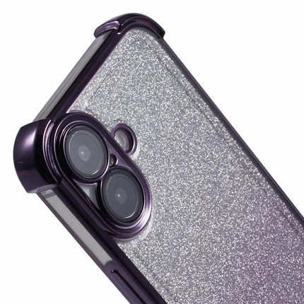 For iPhone 16 Plus Case Glitter TPU Phone Cover Reinforced Corners