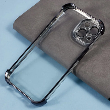 For iPhone 14 Case Reinforced Corners TPU Clear Back Cover