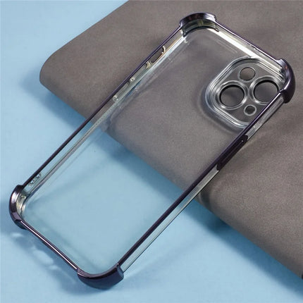 For iPhone 14 Case Reinforced Corners TPU Clear Back Cover