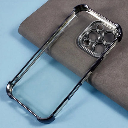 For iPhone 16 Pro Max Case Reinforced Corners TPU Clear Back Cover