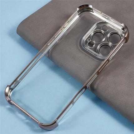 For iPhone 16 Pro Max Case Reinforced Corners TPU Clear Back Cover