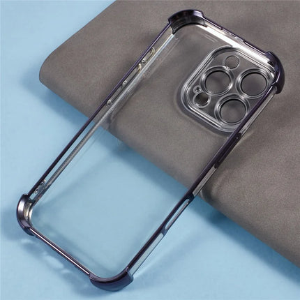 For iPhone 16 Pro Max Case Reinforced Corners TPU Clear Back Cover