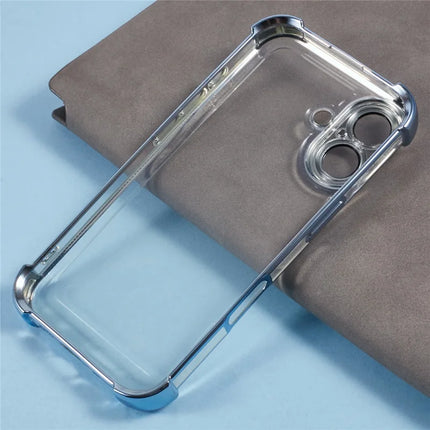 For iPhone 16 Plus Case Reinforced Corners TPU Clear Back Cover