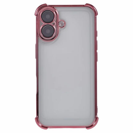 For iPhone 16 Plus Case Reinforced Corners TPU Clear Back Cover
