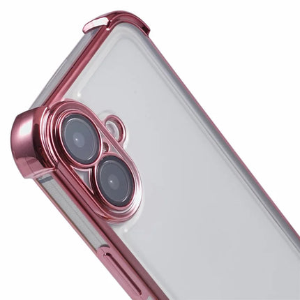 For iPhone 16 Plus Case Reinforced Corners TPU Clear Back Cover