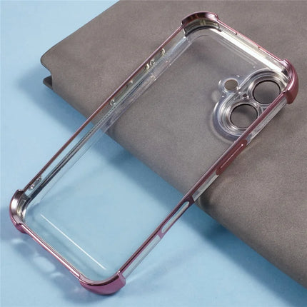 For iPhone 16 Plus Case Reinforced Corners TPU Clear Back Cover