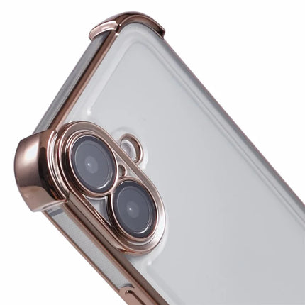 For iPhone 16 Plus Case Reinforced Corners TPU Clear Back Cover