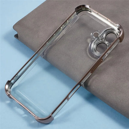 For iPhone 16 Plus Case Reinforced Corners TPU Clear Back Cover
