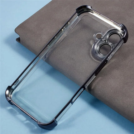 For iPhone 16 Plus Case Reinforced Corners TPU Clear Back Cover