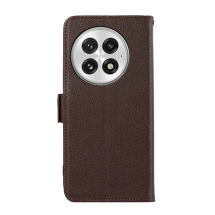 ABEEL For OnePlus 13 Case Litchi Texture Leather RFID Blocking Phone Cover