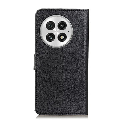For OnePlus 13 Wallet Case PU Leather Phone Cover Litchi Texture