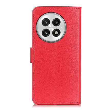 For OnePlus 13 Wallet Case PU Leather Phone Cover Litchi Texture