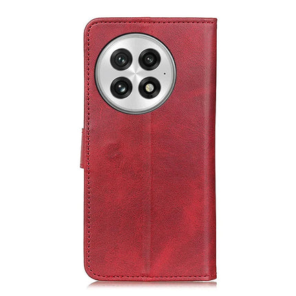 For OnePlus 13 Stand Wallet Case Cowhide Texture Leather Phone Cover