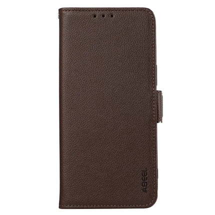 ABEEL For Motorola Moto G75 5G Case Litchi Texture Leather RFID Blocking Phone Cover