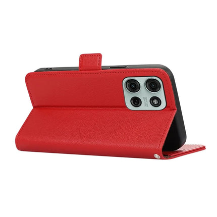 ABEEL For Motorola Moto G75 5G Case Litchi Texture Leather RFID Blocking Phone Cover