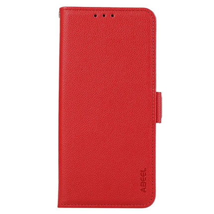ABEEL For Motorola Moto G75 5G Case Litchi Texture Leather RFID Blocking Phone Cover