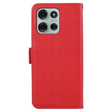 ABEEL For Motorola Moto G75 5G Case Litchi Texture Leather RFID Blocking Phone Cover